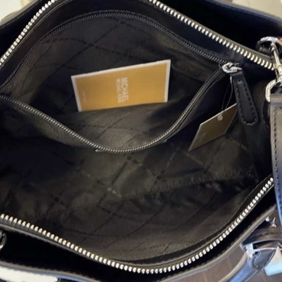 Michael Kors Sheila MediumSignature Logo and
Metallic Satchel Crossbody - Picture 12 of 12